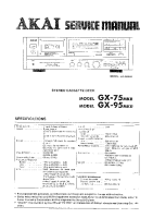 Akai GX-75-Mk2-Service-Manual
